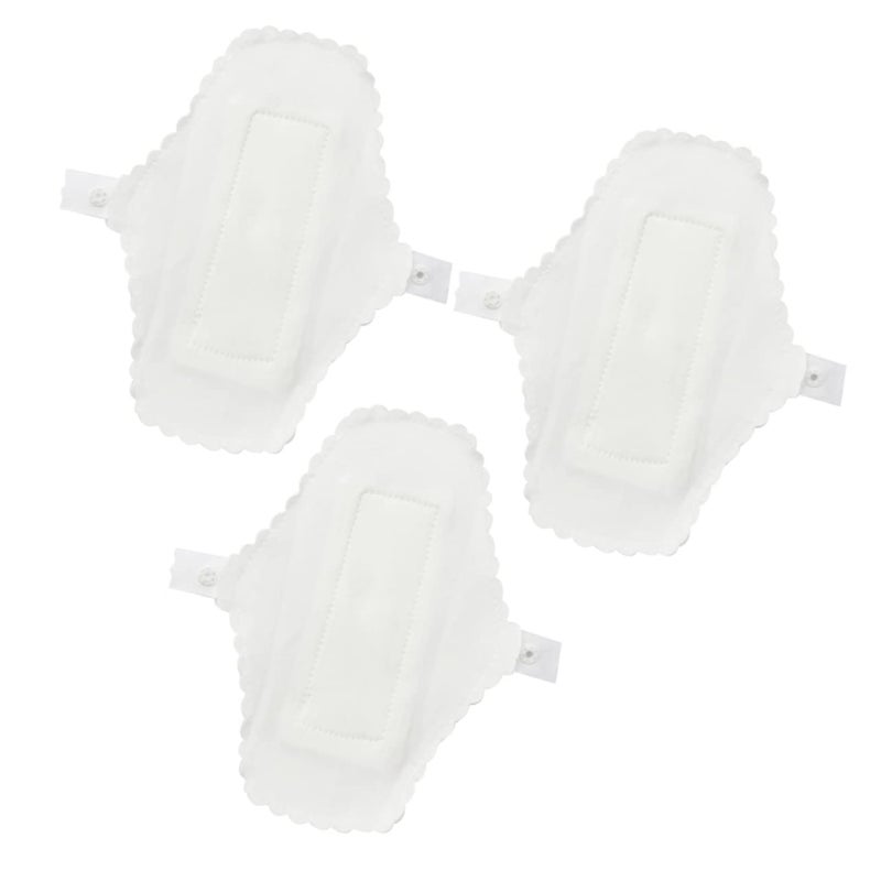 Reusable Cloth Sanitary Pads 3 Pack Washable with Button Closure for Women Travel - Image 2