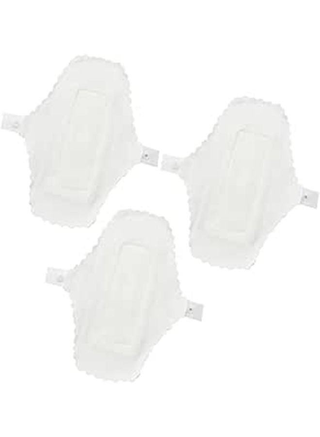Reusable Cloth Sanitary Pads 3 Pack Washable with Button Closure for Women Travel - Image 1