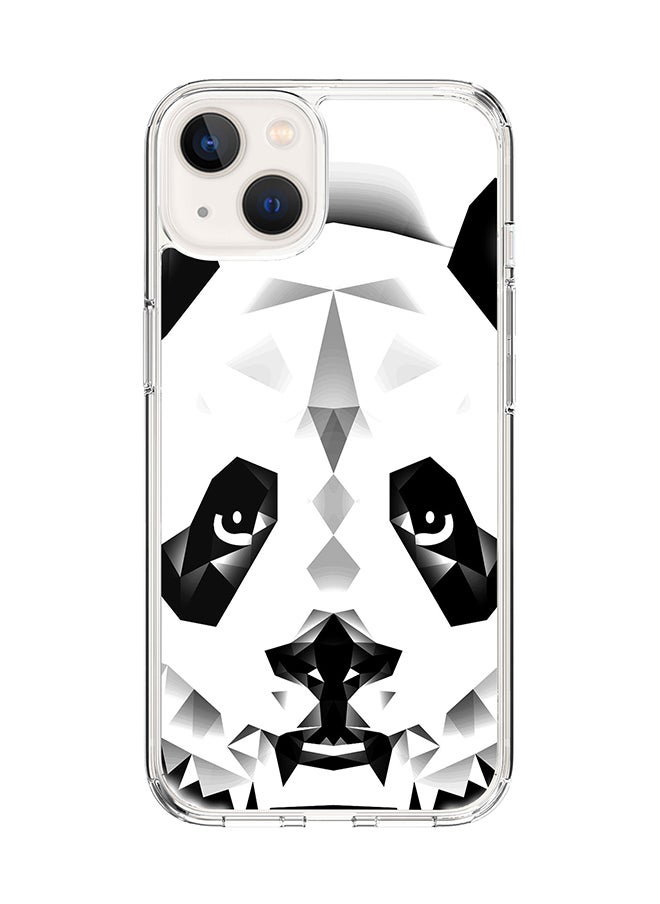 Stylizedd Classic Clear Case for Apple iPhone 14 Plus Case Hybrid Soft Cover Flexible Edges Anti Drop TPU PC Gel Thin Transparent Cover - Poly Panda 