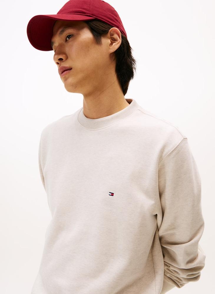 TOMMY HILFIGER Flag Embroidery Crew Neck Sweatshirt - Image 3
