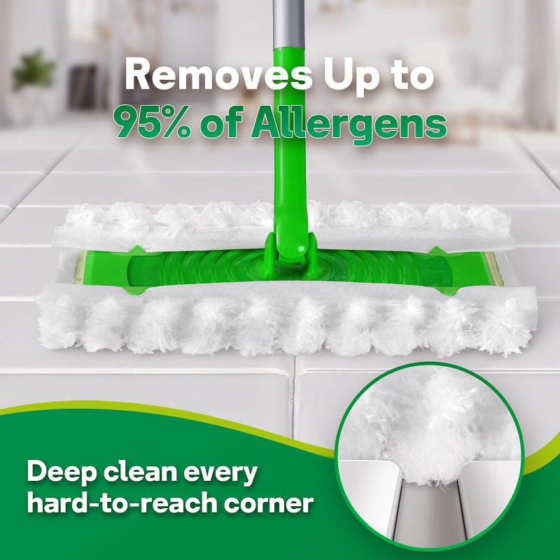 AIR U+ Dry Mop Pads for Swiffer Sweep and Mop, Heavy Duty Pet Dry Sweeper Refills, Sweeping Cloths for Cleaning Hardwood Floor Dust and Hair, Disposable, Unscented, 30 Count - Image 4