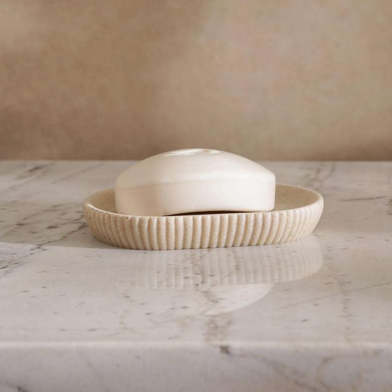 Pan Home Siesta Soap Dish Beige 8.5x1.8x13cm - Image 1