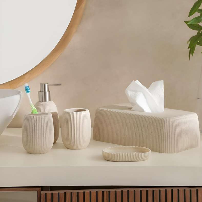 Pan Home Siesta Soap Dish Beige 8.5x1.8x13cm - Image 3
