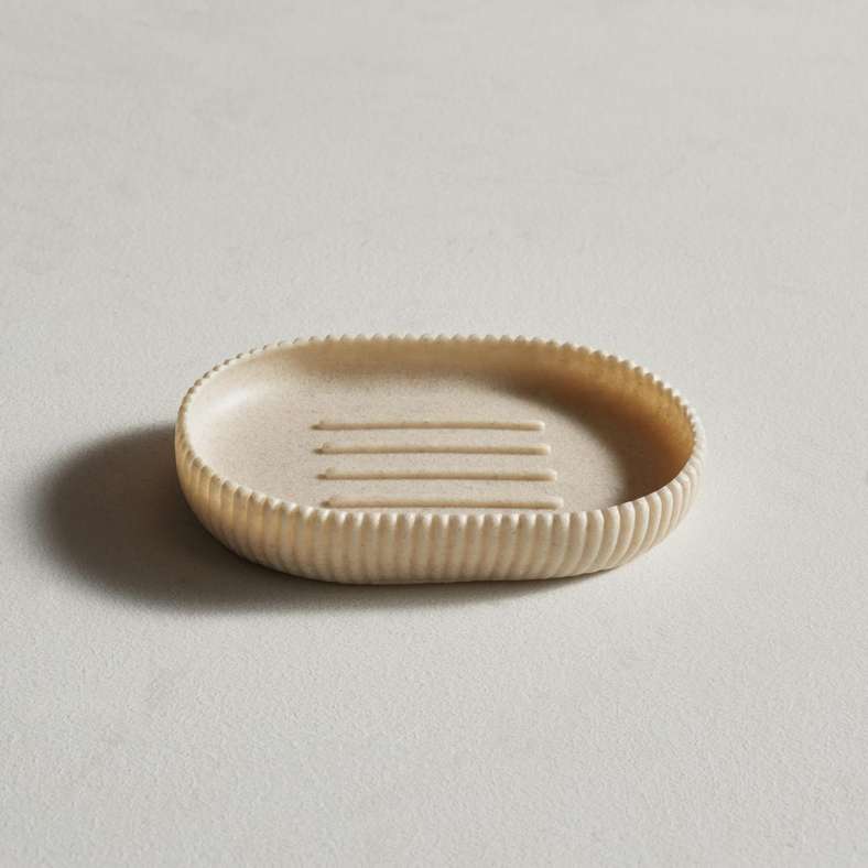 Pan Home Siesta Soap Dish Beige 8.5x1.8x13cm - Image 4