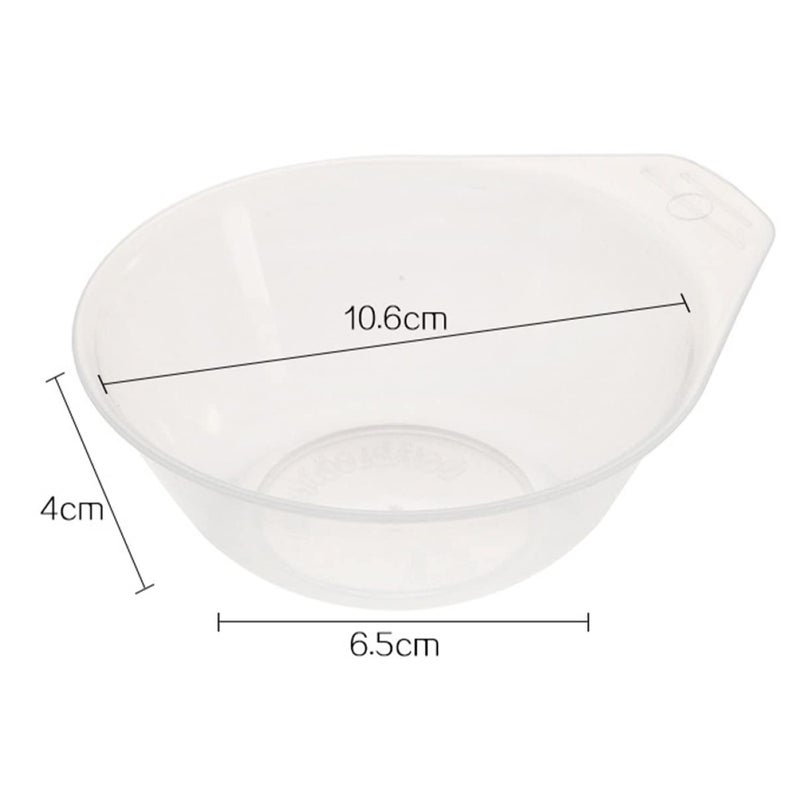 4 Pack White Plastic Serving Bowls for Charcuterie Camping Party with Stable Base - Image 3