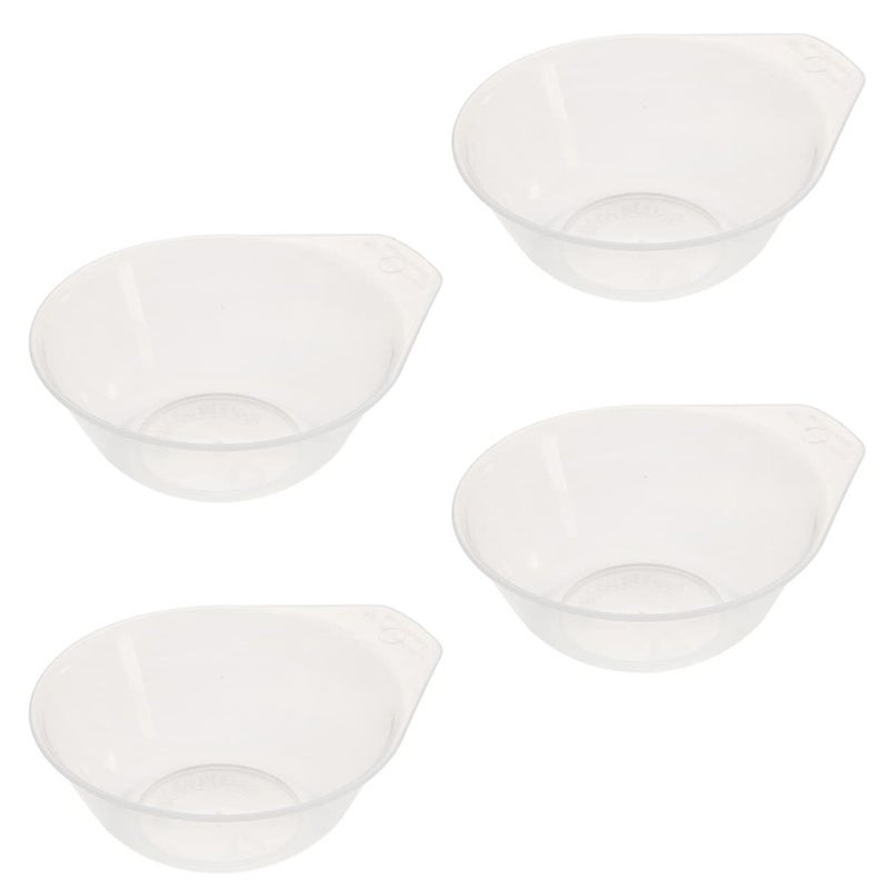 4 Pack White Plastic Serving Bowls for Charcuterie Camping Party with Stable Base - Image 2