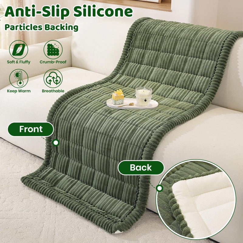Royhom Couch Cover for Dogs Washable, Soft Thick Pet Couch Covers for Sofa, Pawcart Couch Protector Pet Friendly, Furniture Covers Dog Mat for Couches and Sofas (Green, 27.6 x 59 Inch) - Image 5