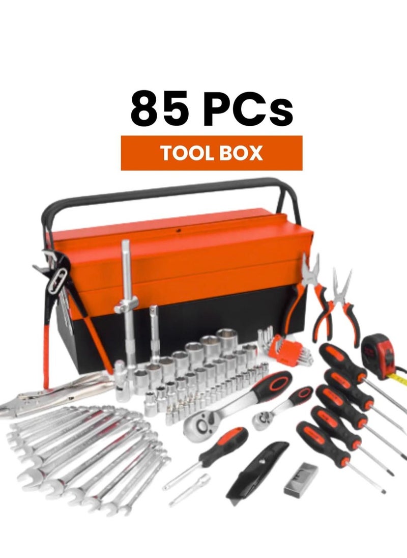 SELECT Complete Tool Box Metal Portable Manual Spare Parts Kit Tool Kit