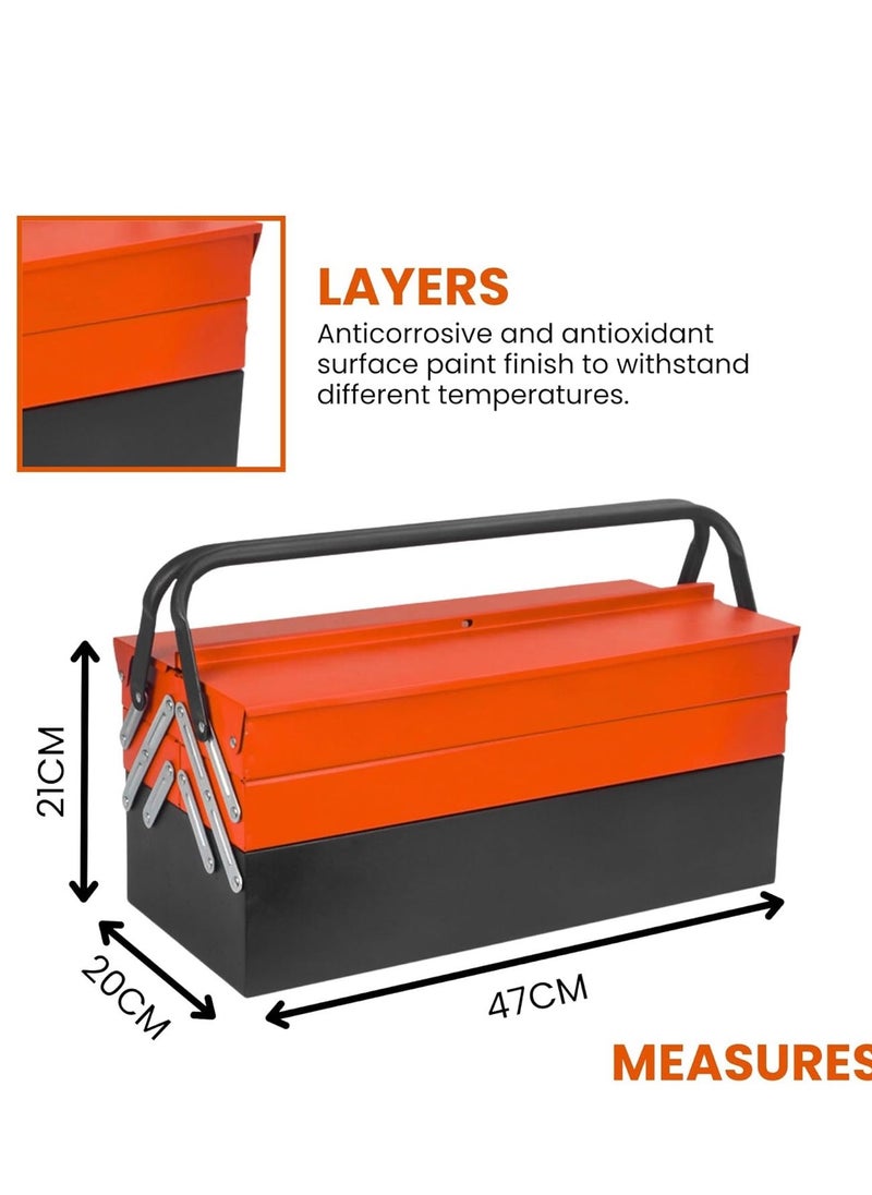 SELECT Complete Tool Box Metal Portable Manual Spare Parts Kit Tool Kit