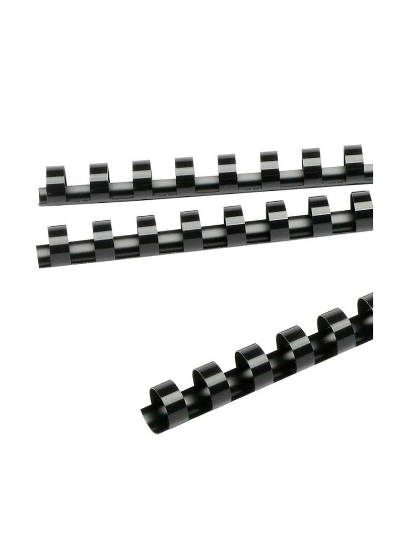 PARTNER 100-Piece Binding Combs 12mm Black - Image 2