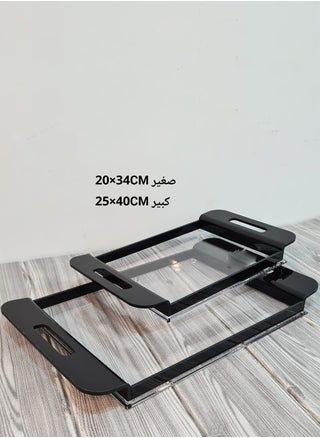 شفاف بحواف أسود