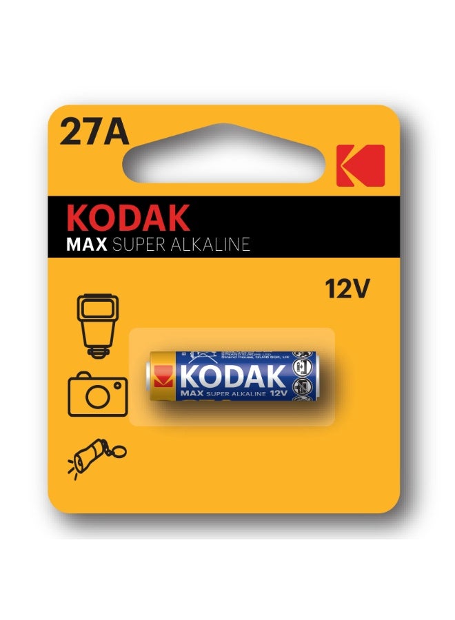 Kodak 2-Pieces Kodak 27A MAX Super 12V Alkaline Batteries - Image 1