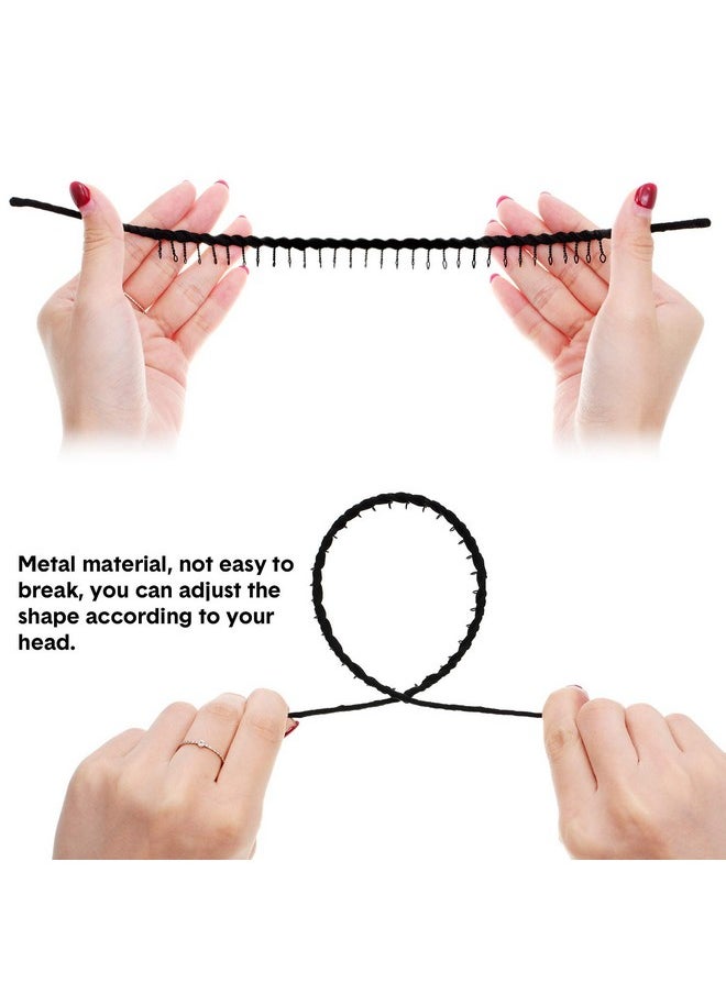 Zhanmai 10 Pieces Unisex Metal Hairband Teeth Comb Hair Hoop Headband Hair Accessories  - Image 3