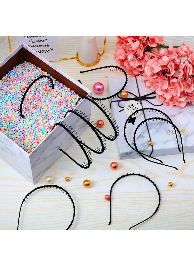 Zhanmai 10 Pieces Unisex Metal Hairband Teeth Comb Hair Hoop Headband Hair Accessories  - Image 4