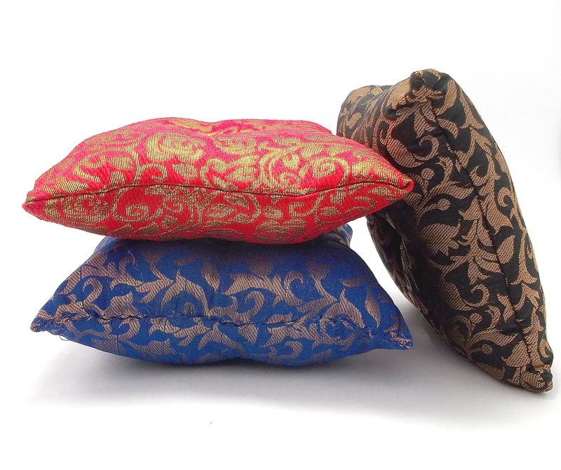 Uv Creation Decorative Cushions Set Of 3 Multi Purpose Use - Singing Bowl Pads - Image 1