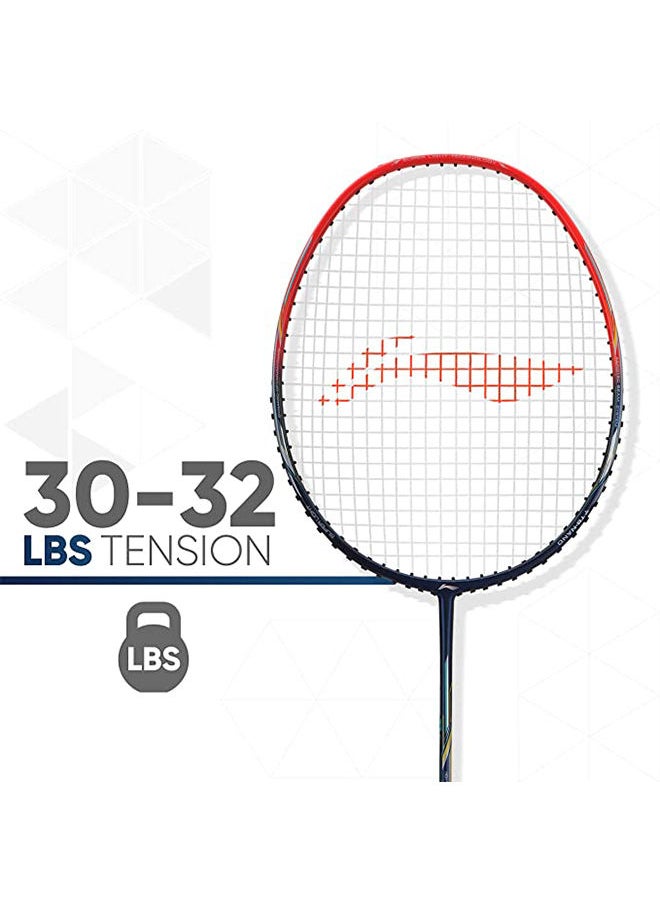 Li-Ning - Air Force 80 Lite Carbon Fibre Strung Badminton Racket with Full Racket Cover | For Intermediate Players | 80 grams | Maximum String Tension - 30lbs - Image 1