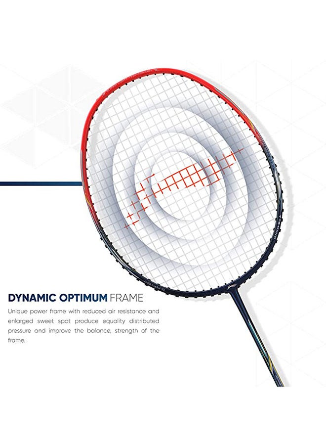 Li-Ning - Air Force 80 Lite Carbon Fibre Strung Badminton Racket with Full Racket Cover | For Intermediate Players | 80 grams | Maximum String Tension - 30lbs - Image 1