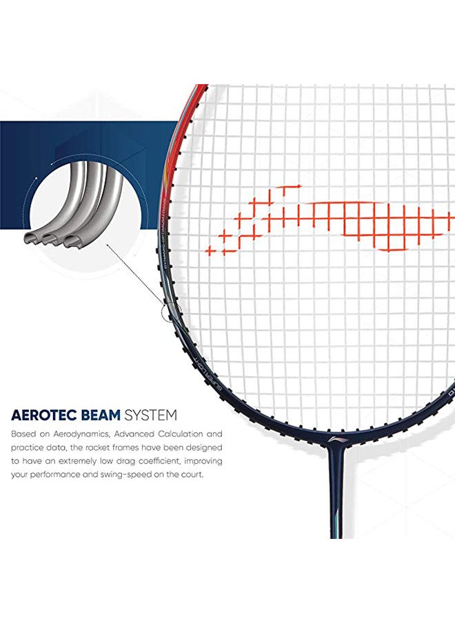 Li-Ning - Air Force 80 Lite Carbon Fibre Strung Badminton Racket with Full Racket Cover | For Intermediate Players | 80 grams | Maximum String Tension - 30lbs - Image 1
