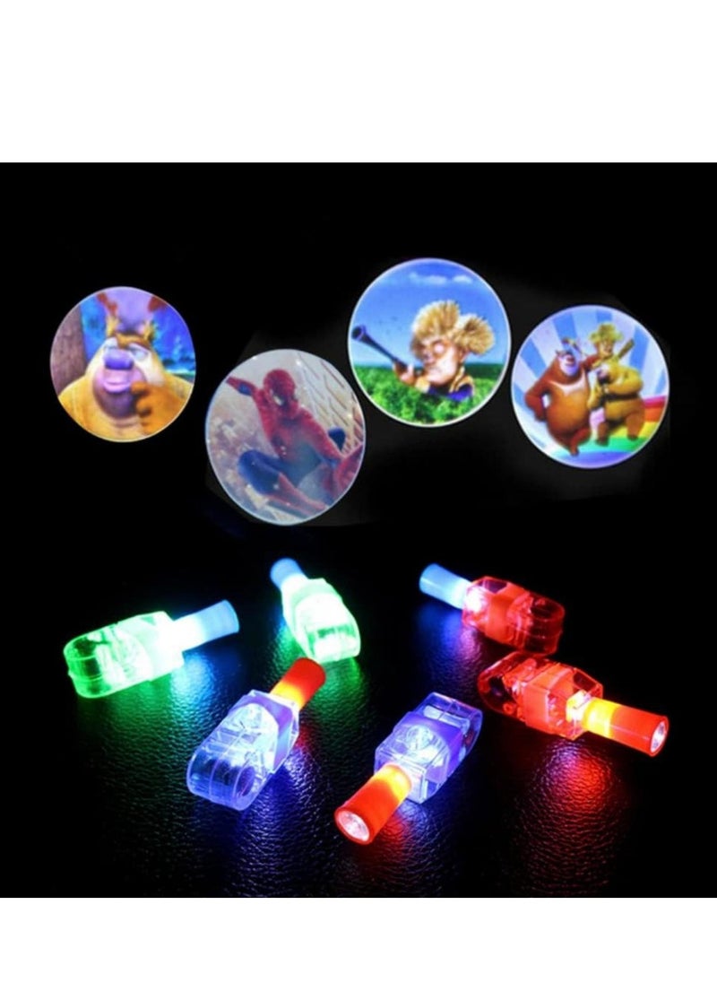 QiaoKai Finger Glow Light For Kids, Glow Laser Light For Kids, Laser Light For Kids Party, LED Finger  Laser Light, Glow In The Dark Light, Party Glow Lights (Pack of 8)  - Image 3