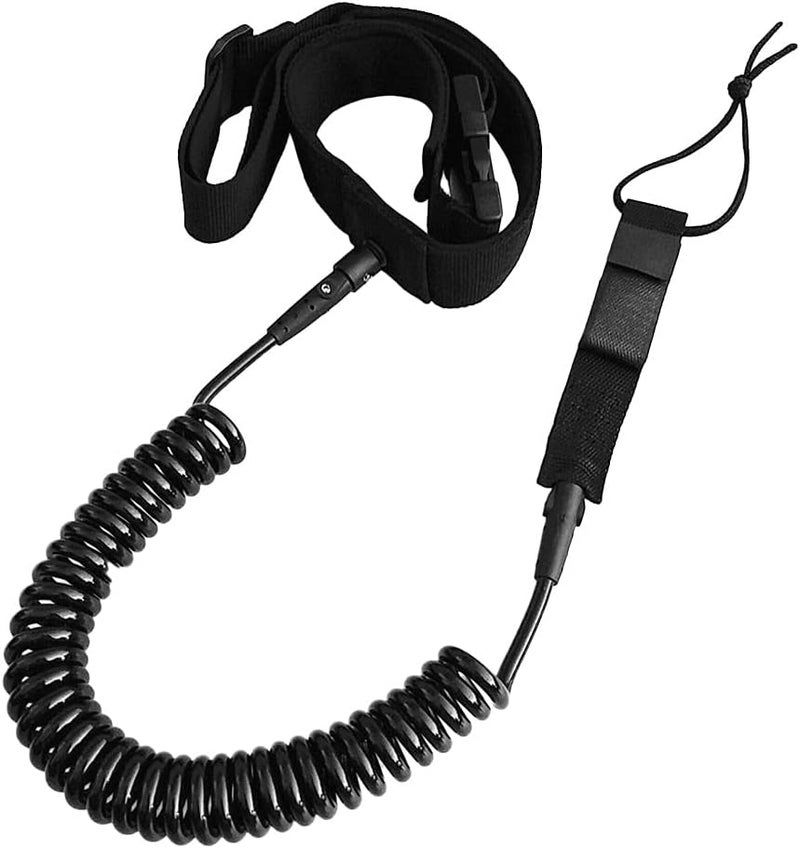 klarako 10ft Adjustable Surfboard Leash Surfing Waist Hip Belt Surfing Safety Rope - Image 1