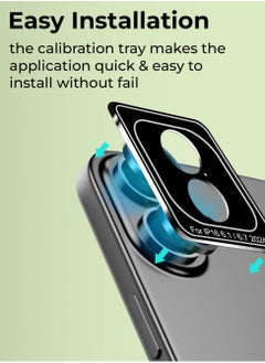 glassology iPhone 16 Plus Lens Guard Scratch Resistant Anti-Fingerprint Camera Protection (Blue)  - Image 4