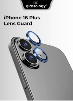 glassology iPhone 16 Plus Lens Guard Scratch Resistant Anti-Fingerprint Camera Protection (Blue)  - Image 1