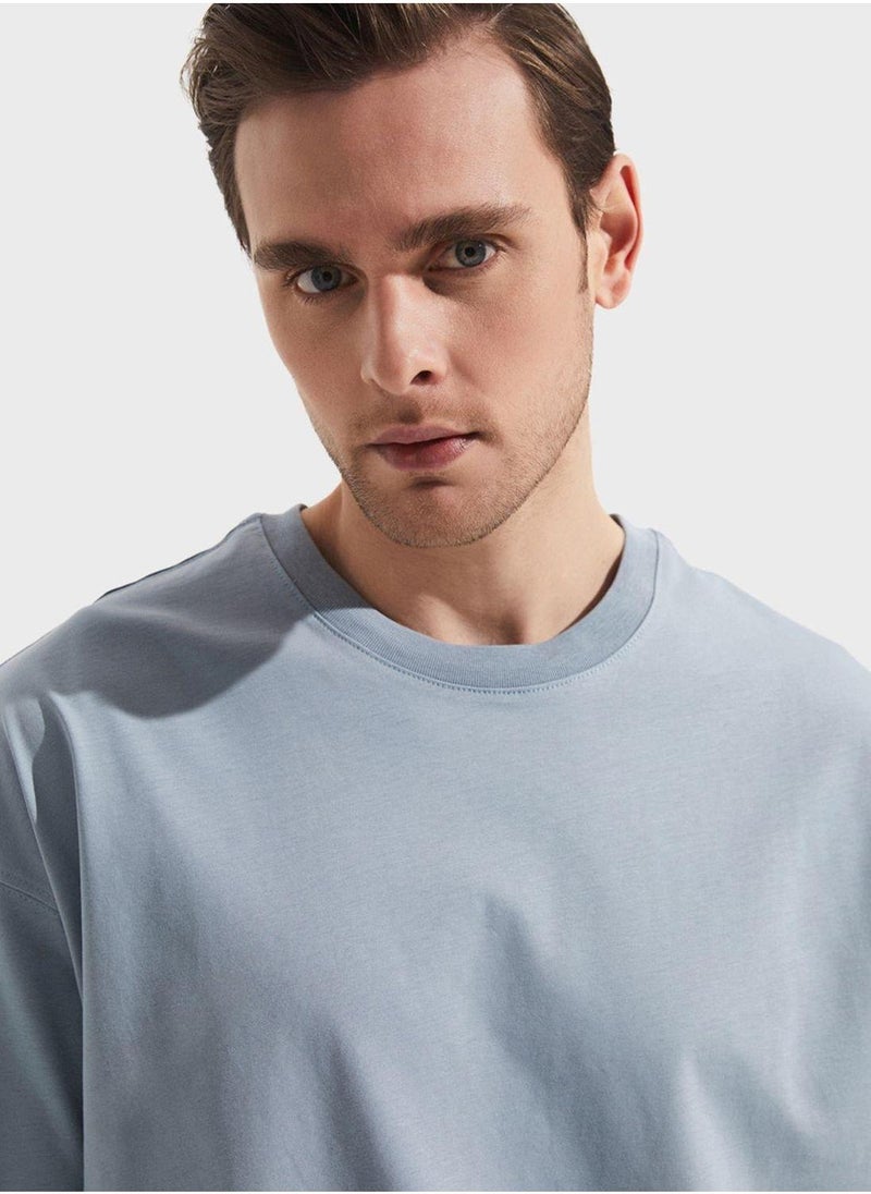 جون تيشيرت أساسي بياقة دائرية - Image 4