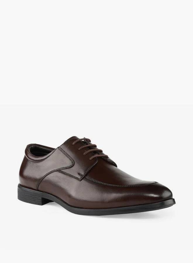 LBL By Shoexpress Men Leather Lace-Up Derby Shoes