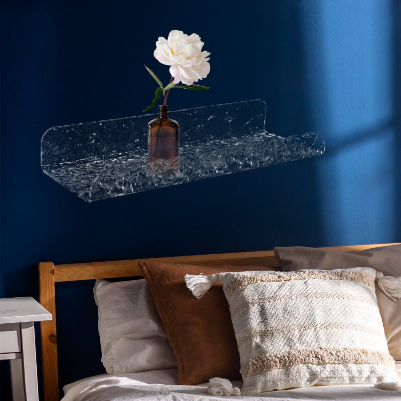 🏠 رف حمام جداري من الأكريليك متين بتصميم موفر للمساحة - Image 2