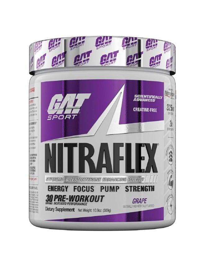 GAT SPORT Nitraflex,  Grape Flavour, 300gm  - Image 1