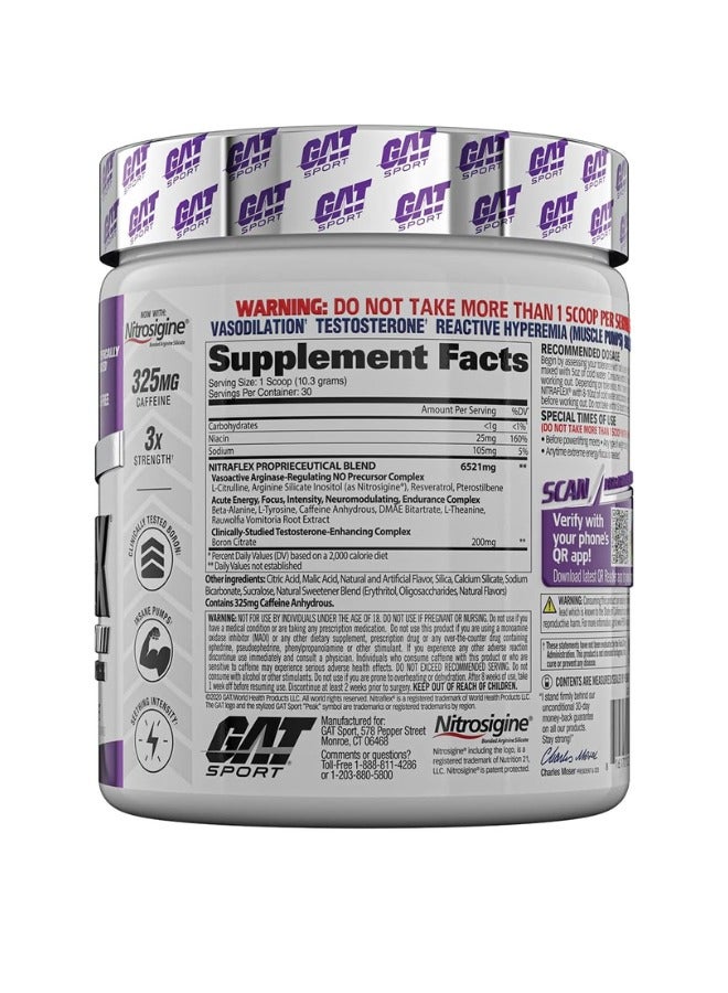 GAT SPORT Nitraflex,  Grape Flavour, 300gm  - Image 2