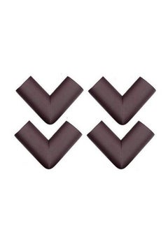 Safe-O-Kid 4 Corner Guards Cushions Ushaped Large Sizeextra Thick Pack Of 4 Brown  - Image 2