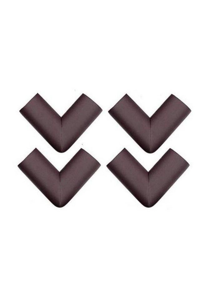 Safe-O-Kid - 4 Corner Guards Cushions Ushaped Large Sizeextra Thick Pack Of 4 Brown - Image 1