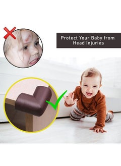 Safe-O-Kid 4 Corner Guards Cushions Ushaped Large Sizeextra Thick Pack Of 4 Brown  - Image 5