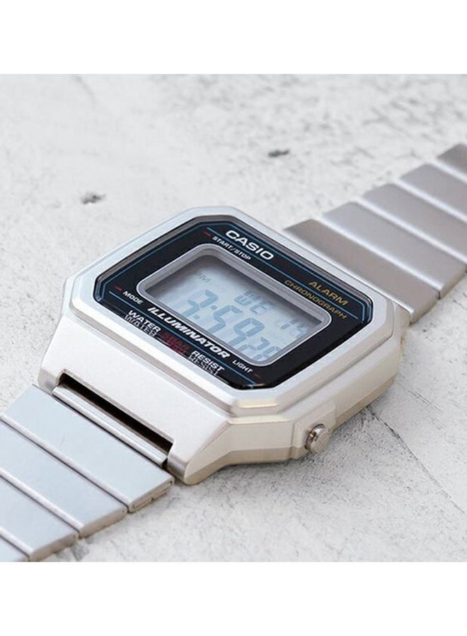 CASIO Men Stainless Steel Digital Wrist Watch B650WD-1ADF - 43 mm - Silver - Image 4