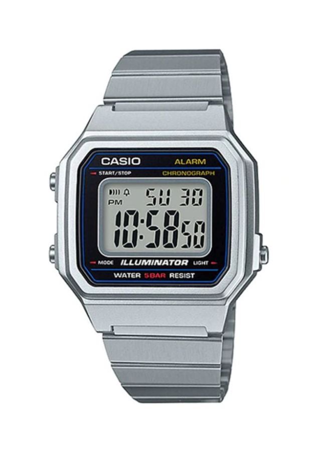 CASIO Men Stainless Steel Digital Wrist Watch B650WD-1ADF - 43 mm - Silver - Image 1
