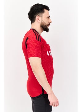 Adidas Men Sportswear Fit  Manchester United Training Jersey, Red  - Image 2