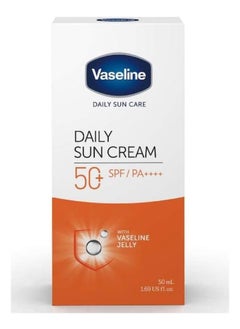 Vaseline Daily Sun Cream With SPF 50 White 50ml  - Image 1