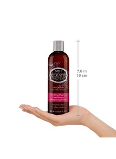 هاسك شامبو HASK Keratin Smooth سعة 355 مل (عبوة من قطعتين) | يقلل من التجعد ويضيف لمعانًا للشعر التالف | خالٍ من الكبريتات والبارابين  - Image 5
