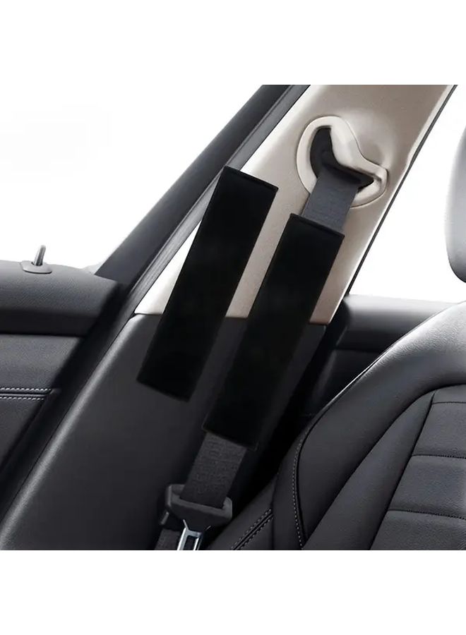 Grey Universal Car Seat Belt Shoulder Cover Soft Plush Extended Car Interior Decoration - Image 5