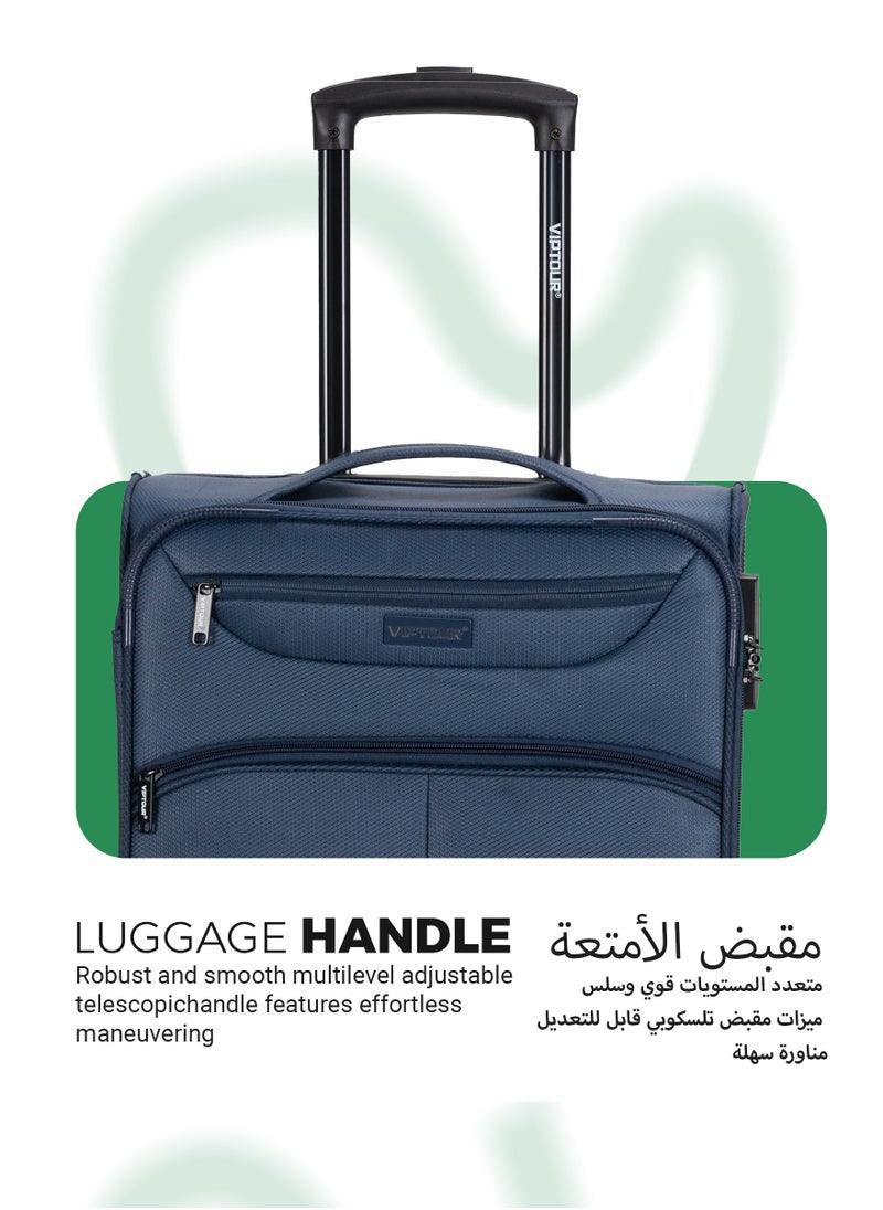 VIPTOUR - Lightweight Single Piece Luggage 20 Inch Trolley Bag With 4 Spinner Wheels - Image 1