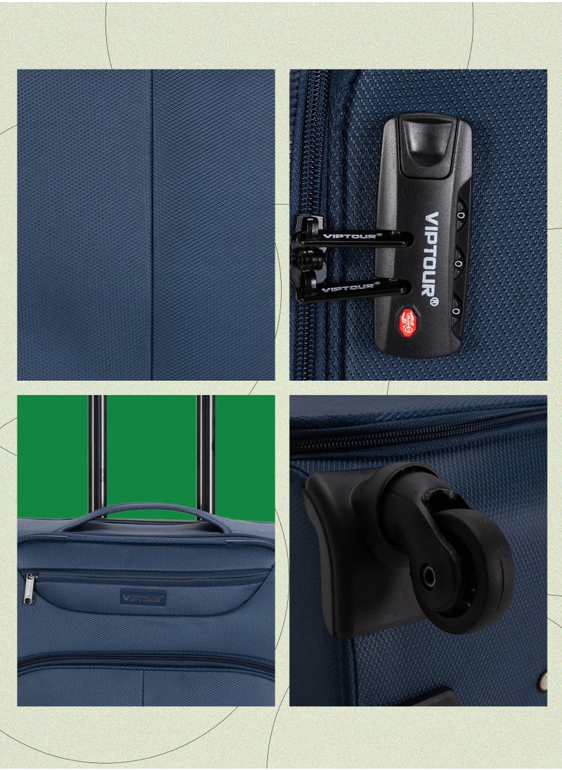 VIPTOUR - Lightweight Single Piece Luggage 20 Inch Trolley Bag With 4 Spinner Wheels - Image 1