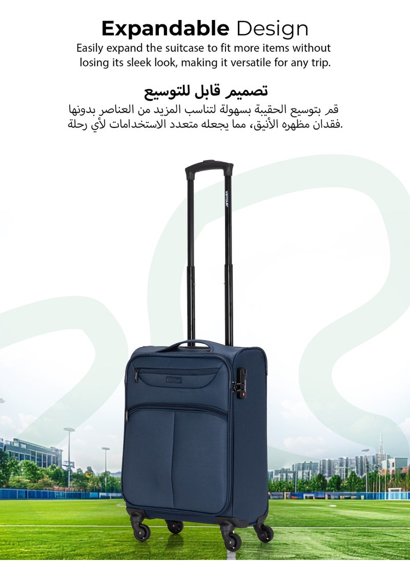 VIPTOUR - Lightweight Single Piece Luggage 20 Inch Trolley Bag With 4 Spinner Wheels - Image 1