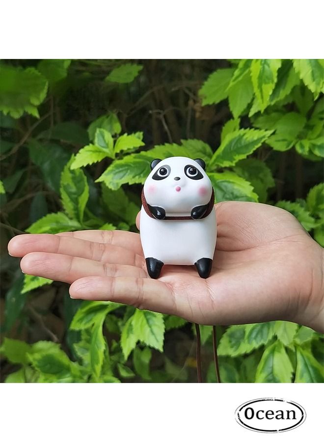 أوشن قلادة متأرجحة على شكل باندا للسيارة، اكسسوارات معلقة للمرآة الخلفية للسيارة، تعليقة داخلية للسيارة، اكسسوارات للديكور المنزلي - Image 3