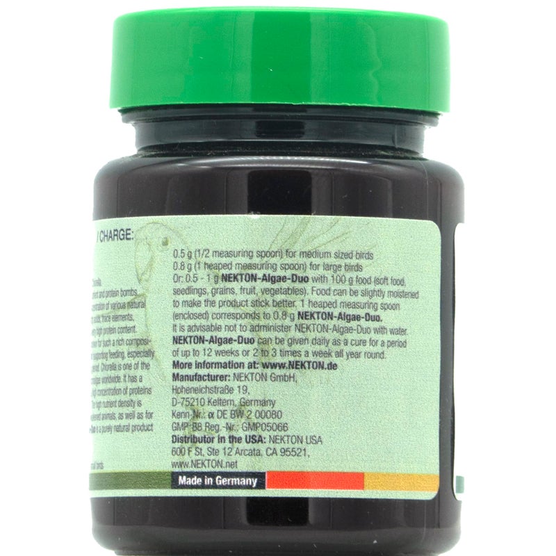 NEKTON Algae-Duo Spirulina and Chlorella for Birds 25g / 0.88oz - Image 3
