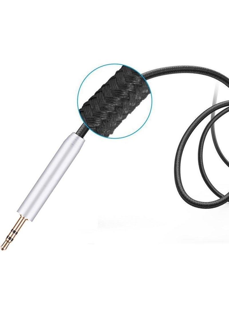 Schulzz - JBL Live 400BT 500BT 650BTNC E35 E45BT E55BT J56BT Braided Headphone Audio Cable with Microphone - Image 1