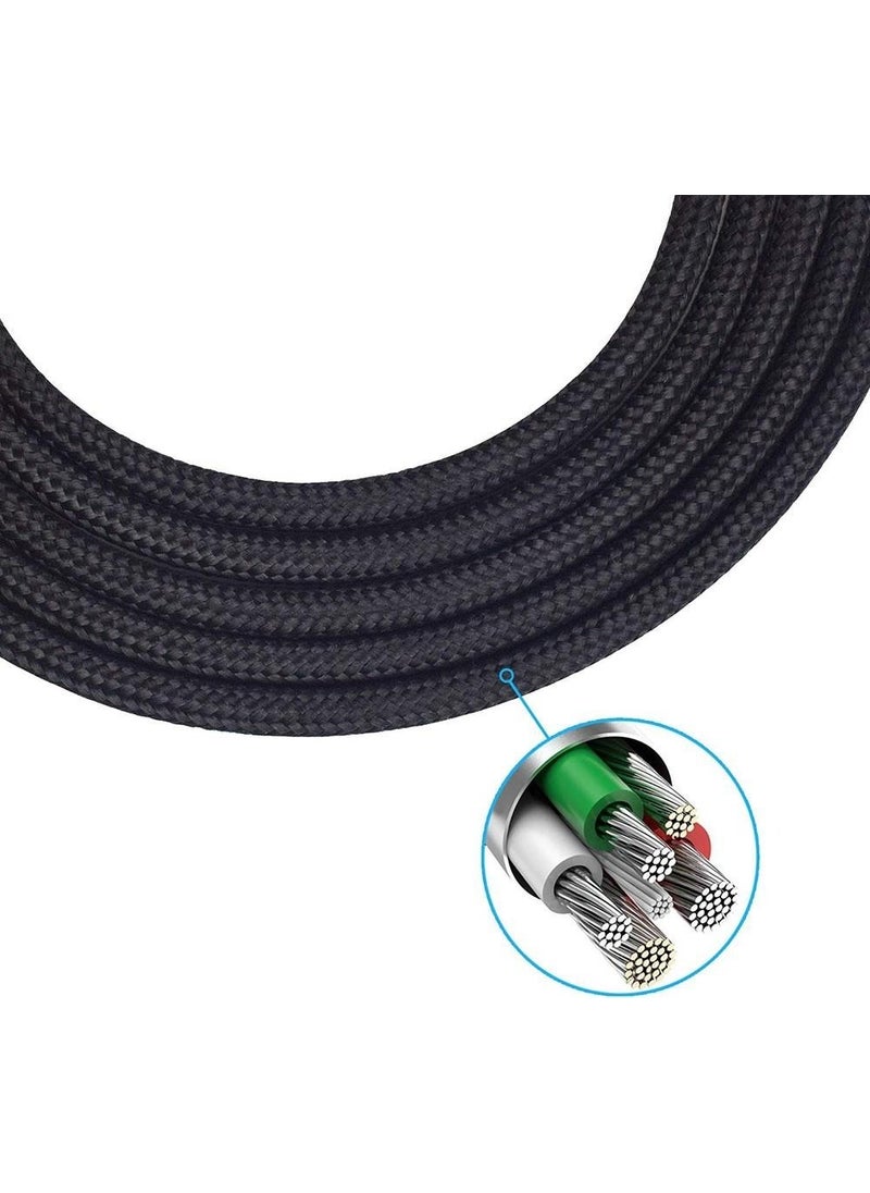 Schulzz - JBL Live 400BT 500BT 650BTNC E35 E45BT E55BT J56BT Braided Headphone Audio Cable with Microphone - Image 1