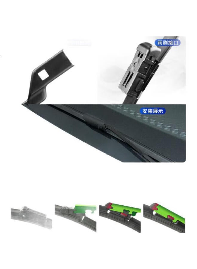 Yitu Front Wiper + Rear Wiper Set For Geely Boyue Pro Model], Front Windshield Wiper And Rear Window Wiper, 1 Set - Image 3
