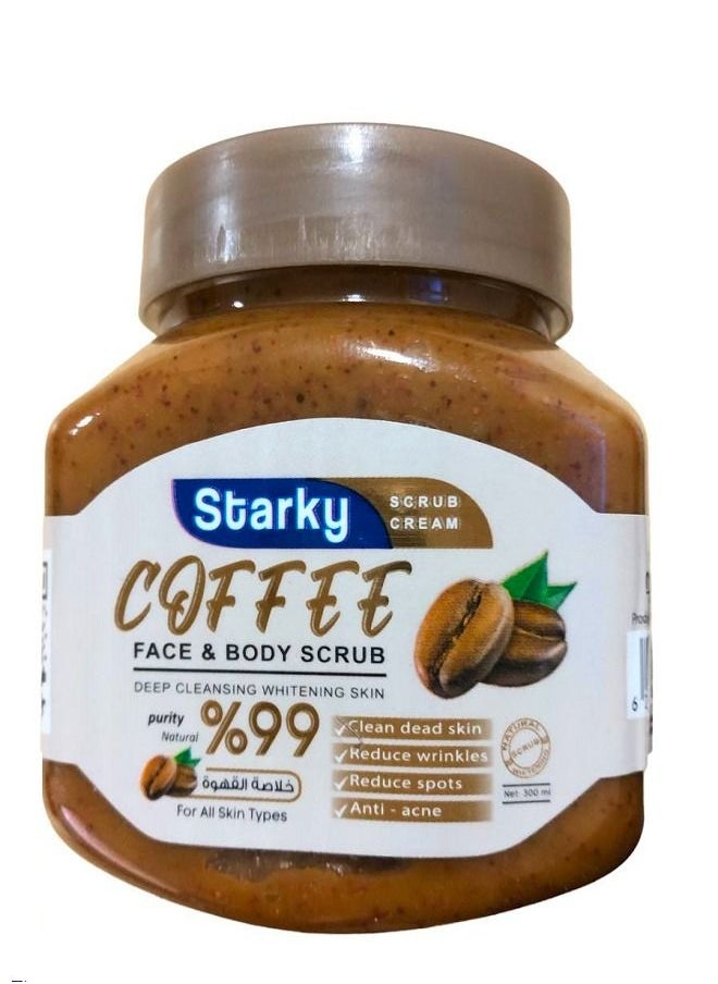 Starky Scrub Cream For Face And Body With Natural coffee Extract 