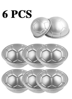 Realfrog Football Cake Mold Caramel Cream Mold 6 Pieces Aluminum Authenticc  - Image 1